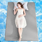 Ailemei Direct Cooling Thin Mattress Pad, California King Size Mattress Topper for Hot Sleepers, with a Deep Pocket Fits 16" Mattresses,Cool Fitted Sheets for Bed,Summer Cooling System,Gray,72"x84"