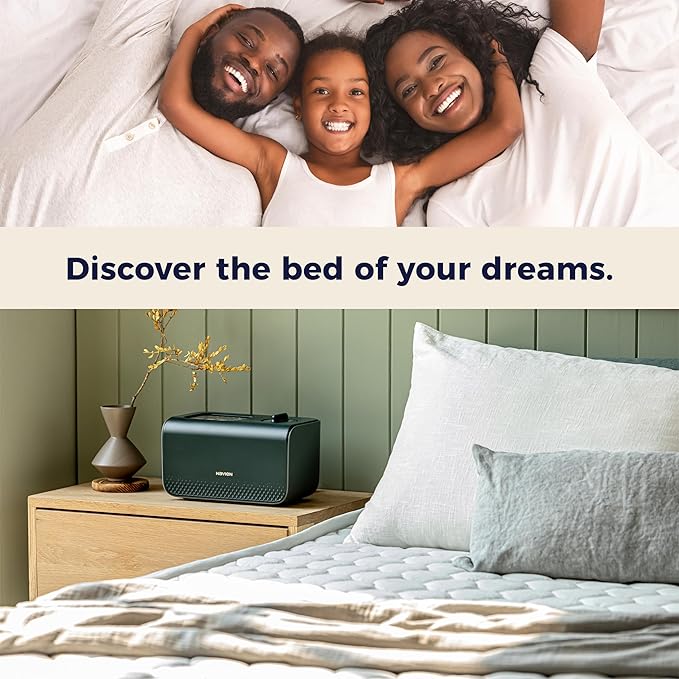 EQM 582, Queen – EMF-Free Water Heated Mattress Pad Warmer – Dual Temperature Control – WiFi Enabled & Eco-Friendly – Helps Soothe & Relieve Stress, Muscle Soreness, & Tension