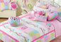 Cozy Line Home Fashions Pink Owl All Season Lightweight 100% Cotton Quilt Bedding Set, Coverlet Bedspread for Kids Toddler Girls (Queen - 3 Piece)
