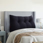 Wedge Pillows Headboard Reading Pillow Backrest Pillows for Sitting Up in Bed Rest Large Triangle Bolster Cushion Cotton Linen Daybed Pillow Lumbar Support Leg Positioning（Darkgray, Twin）