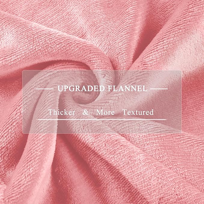 Heated Blanket Full Size, Super Soft Cozy Upgraded Flannel Heating Blanket with 6 Heating Levels & 1-10 Hours Auto Off, Fast Heating & & ETL & FCC Certification, 72" x 84", Light Pink