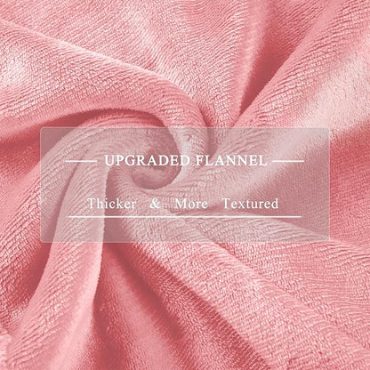 Heated Blanket Full Size, Super Soft Cozy Upgraded Flannel Heating Blanket with 6 Heating Levels & 1-10 Hours Auto Off, Fast Heating & & ETL & FCC Certification, 72" x 84", Light Pink