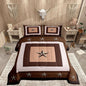 Feelyou Western Decor Comforter Set Toddler Size Western Texas Star Print Comforter Cowboy Bedding Set Southwestern Native Aztec Duvet Set Room Decor Beige Brown Quilt Set