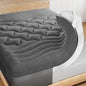 Dual Layer 4 Inch Bamboo Memory Foam Mattress Topper King Size, 2 Inch Thick Soft Quilted Pillow Top Cover Plus 2 Inch Charcoal Gel Memory Foam Mattress Pad for Back Pain Relief