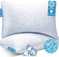 QUTOOL Cooling Pillow for Sleeping 2 Pack,Luxury Shredded Memory Foam Bed Standard Pillows Set of 2,Cool Pillow for Hot Sleepers Adjustable Firm Pillow for Side,Back,Stomach Sleepers Soft Yet Support