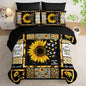Sunflower Comforter Set 7 Piece Full Size Bed in A Bag,Flowers Bedding for Room Decor,Soft Sunflower Bedding with Fitted Sheet,Flat Sheet, Pillowcases & Shams