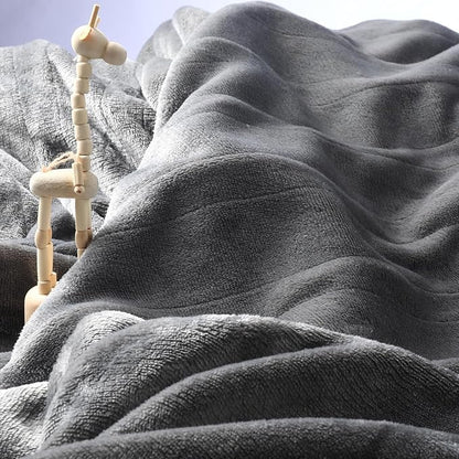 Electric Heated Blanket Full Size 72×84, Breathable & Luxurious Flannel,Soft Warm Gift with Over-Heat Protection,4 Heating Levels & 10 H Auto Shut Off, Machine Washable, Light Grey