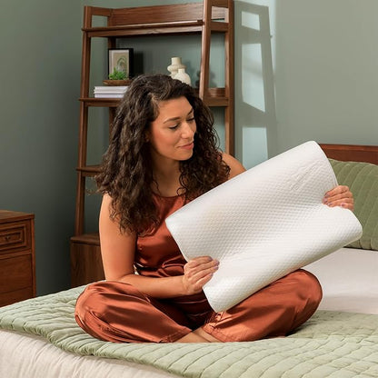 TEMPUR-Pedic, Standard TEMPUR-Neck Pillow, Small Profile-2-Pack, White 2 Count