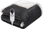 Electric Heated Blanket Throw Size 50"x60", Soft Flannel with Overheat Protection, 6 Adjustable Heat Settings & 3-Hour Auto-Off Timer, Fast Heating for Winter Comfort, Dark Gray