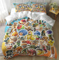 Funny Fusion Animals Bedding Set,Fusion Animals Duvet Cover Twin Full Queen King Set for Kids Boys Bed Decor Gifts (Color 17,Full (80" x 90"))