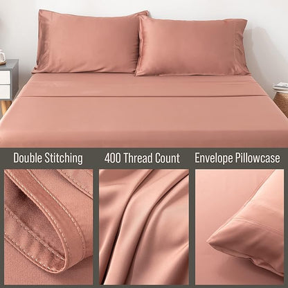 Bella Coterie | Luxury Bamboo Viscose Standard Size Pillowcase Set | 100% Organically Grown | Ultra Soft | Cooling | 2 Pcs [Raisin]