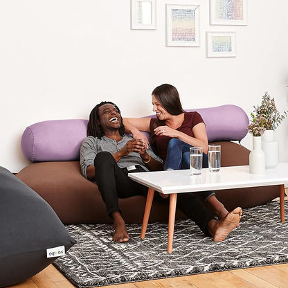 Yogibo Roll Long Full Body Pillow for Women and Men, Adults, for Back, Lumbar, Body Support, Side Sleeper, Maternity, Nursing, Pregnancy for Sleeping, Micro-Bead Filling, Lavender