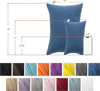 NTBAY Tiny Pillows, Down Alternative 7"x11" Microfiber Mini Pillow for Travel, Pets, Soft Machine Washable Small Pillows for Neck, Wrist, Lumbar and Knee, Purple