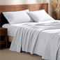 Bare Home Flannel Sheet Set 100% Cotton, Velvety Soft Heavyweight - Double Brushed Flannel - Deep Pocket (Twin, White)