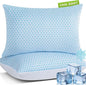SUPA MODERN Shredded Memory Foam Pillows Queen Size Set of 2, Cooling Bed Pillow for Sleeping for Hot Sleepers, Adjustable Pilllows for Side Back and Stomach Sleepers, Neck & Shoulder Comfort Support
