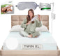 Earth Grounding Sheets Twin XL Size with 12% Silver Fiber & 4% Silk & 84% Cotton - White - SGS Quality Certified Grounded Well Bed Sheet - Conductive Fitted Sheet for Better Sleep