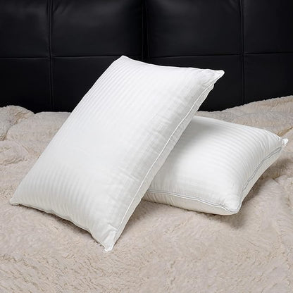 EverSnug Adjustable Layer Luxury Set of 2 Pillows for Side, Front & Back Sleepers, Cooling Hotel Pillows with 3 Layers, Down Alternative Pillow for Sleeping, Neck & Back Support (Queen)
