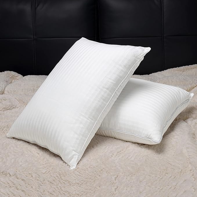 EverSnug Adjustable Layer Luxury Set of 2 Pillows for Side, Front & Back Sleepers, Cooling Hotel Pillows with 3 Layers, Down Alternative Pillow for Sleeping, Neck & Back Support (Standard)