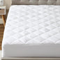 CirclesHome Cot Size Mattress Pad Pillow Top - Double Puff Fleece Top UltraPlush Down Alternative Mattress Protector -Soft, Comfortable, and Hypoallergenic - Stretches from 14-16 inches for Snug Fit
