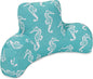 Majestic Home Goods Sea Horse Reading Pillow, Teal