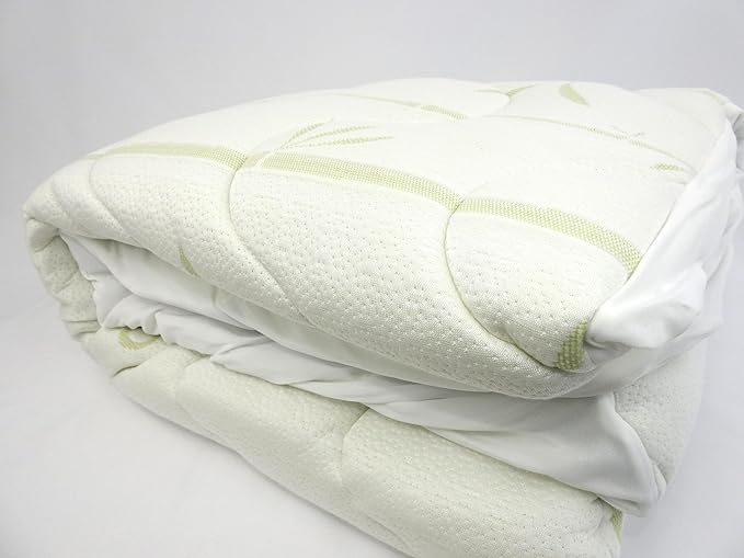sheetsnthings Waterproof Rayon from Bamboo Jacquard California King Mattress Pad, White