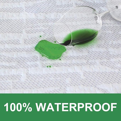 Twin Mattress Protector Waterproof, Ultra Soft Viscose 3D Air Fabric, Mattress Pad Cover Twin, Fitted Up to 18" Deep