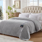 Westinghouse Electric Blanket Twin Size, Super Cozy Luxury Faux Fur & Sherpa Heated Blanket with 10 Heating Levels & 1-12 Hours Auto Off, Fast Heating Blanket, Machine Washable, 62x 84 Inch Light Grey