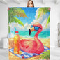 Flamingo Blanket - Plush, Soft, Comfy, Lightweight, Warm, Fuzzy, Cozy Flannel Throw Blanket Perfect for Couch, Travel, Bed, Office, Outdoor - 50in×40in(color47)