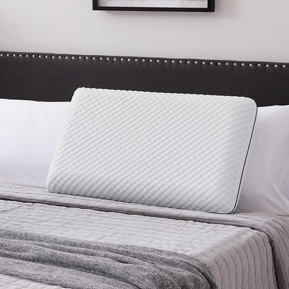 Weekender Gel Memory Foam Pillow - King Size - 1-Pack - Medium Plush Feel - Neck and Shoulder Support - Side, Stomach, and Back Sleepers - Home, Hotel, & Hospital Essentials - CertiPur Certified