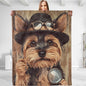 Yorkshire Terrier Blanket - Plush, Soft, Comfy, Lightweight, Warm, Fuzzy, Cozy Flannel Throw Blanket Perfect for Couch, Travel, Bed, Office, Outdoor - 50in×40in(color44)