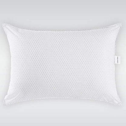 Calvin Klein Geometric Print 20" x 28" Standard/Queen Size Set of 2 Bed Pillows for Sleeping, White