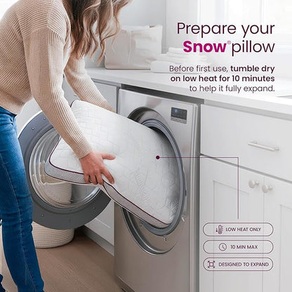 IWS I WANNA SLEEP SnowTouch® Adjustable Pillow, Neck Support, Queen Size Bed Pillows for Sleeping, Gel Cross Cut Memory Foam for Side Sleepers