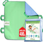 Absorbent Positioning Bed Pads for Elderly with 6 Handles 34"x36"- Washable Waterproof Incontinence Draw Sheets - Reusable Bed Mobility Under Pads for Seniors Disabled & Bedridden Patients-Fast-Drying