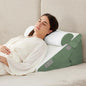 3PCS Wedge Pillow Set for After Surgery, Adjustable 9&12 Inch Bed Wedge Pillow for Sleeping, Incline Pillow Wedge for Headboard, Post Surgery, Acid Reflux, Neck&Back Support, Green