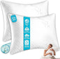 Xtreme Comforts 2-Pack Memory Foam Pillows Made in The USA - King Size, Slim Cooling Pillow for Sleeping on Side, Back & Stomach - Firm and Soft Bed Pillows