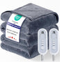 Heated Blanket Electric Queen Size 84"x90" with Dual Controls, Heating Blanket with Flannel & Sherpa for Bed, 8 Heat Levels & 10 Hours Auto Off, Full Body, Couch, Home Use, Machine Washable, Warm Gift