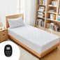 Heated Mattress Pad Twin Size, 12 Heating Levels, 1-12 Hour Auto Shut Off, Preheat & Memory Function, Machine Washable Electric Mattress Pad Cover, ETL & FCC Certified