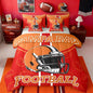 Feelyou Football Queen Comforter Set with Sheets for Kids Boys Girls Ball Games 7 Pieces Bedding Set Rugby Bed in a Bag City of Footballs Room Decor Rugby Sports Soft Lightweight