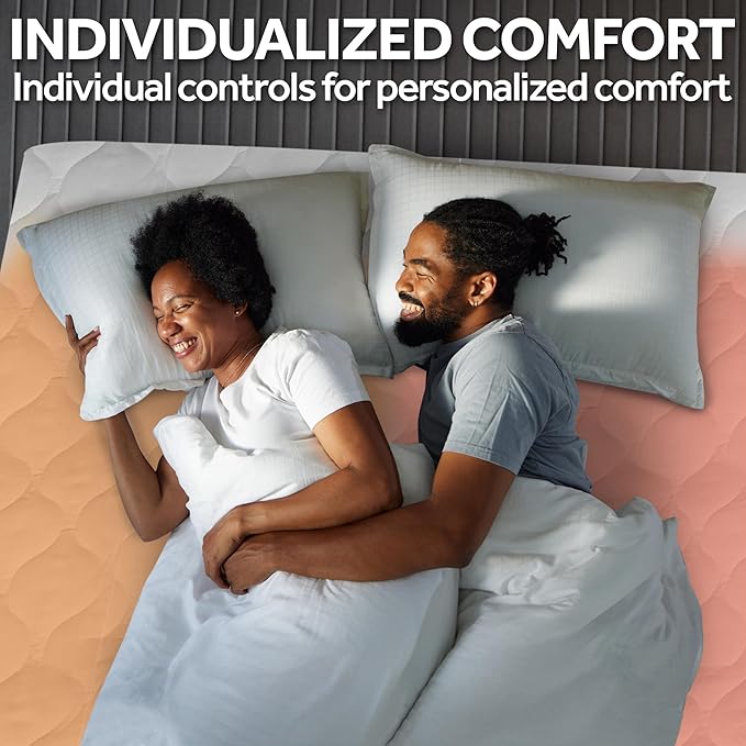 Sunbeam Electric Heated Mattress Pad King 80" x 76" 12 Heat Settings 12-Hour Auto Shut-Off Fast Heating Soft Cozy Fabric Deep Pocket Skirt Machine Washable