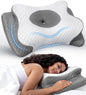 Cozyplayer Neck Cervical Pillow, Adjustable Cervical Pillow for Neck Support with Armrest, Odorless Ergonomic Butterfly Memory Foam Pillows, Orthopedic Bed Pillow Side Back Stomach Sleeping