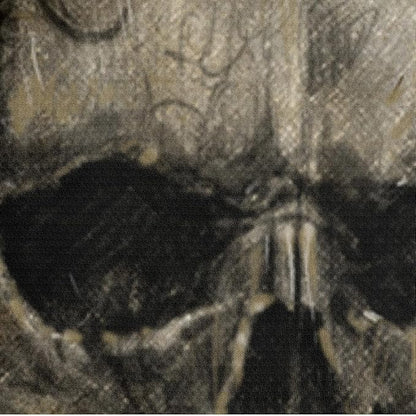 Goth Duvet Cover Set, Twin Size Spooky Skull Comforter Cover and Pillowcases Halloween Bedding Set Vintage Beige Gothic Bed Sets for Boys