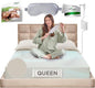 Earth Grounding Sheets Queen Size with 12% Silver Fiber & 4% Silk & 84% Cotton - Beige - SGS Quality Certified Grounded Well Bed Sheet - Conductive Fitted Sheet for Better Sleep