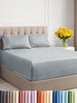 Extra Deep Twin XL Sheet Set - 4 Piece Breathable & Cooling Sheets - Hotel Luxury Bed Sheets Set - Easy Fit - Soft, Wrinkle Free & Comfy Sheets Set - Heathered Blue Sheet Set with Extra Deep Pockets