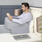 Comfyt Reading Pillow with Foam, Large Lap Desk Pillow with Pocket Arm Rest Pillow can Reading Working in Bed Floor Sofa Back Support for Sitting Up in Bed with Washable Cover