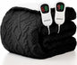 Heated Electric Blanket King Size-100"x90" Heating Blanket with 10 Heating Levels & 5 Time Settings Over-Heat Protection，Winter Warmer for Adults with ETL Certification（Black）