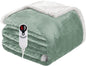 Electric Heated Blanket Full Size 72"x84", Soft Flannel with Overheat Protection, 6 Adjustable Heat Settings & 10-Hour Auto-Off Timer, Fast Heating for Winter Comfort, Light Green