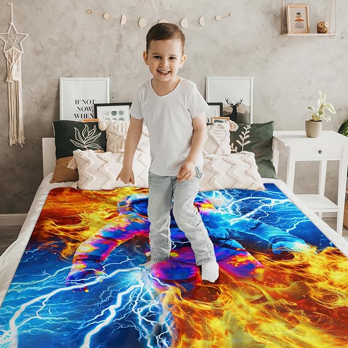 Trucks Blanket Car Throw Blankets Gift for Kids Teens Truck Lovers, 30x40 Inches Soft Cozy Lightweight Throw for Sofa Chair Bed Office Home Decor