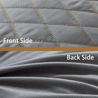 WhatsBedding Memory Foam Body Pillow for Adults, Long Pillow for Sleeping, Full Body Pillow for Bed - Dark Grey,20x54 inch