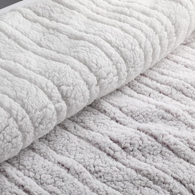Electric Heated Blanket 84"x90" Queen Size - 4 Heat Settings & Dual Controllers, 10H Auto Shut Off, Ultra-Soft Sherpa Heated Blanket with Overheat Protection, Light Pink