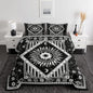 Castle Fairy Mandala Bohemian Comforter Set Sun Moon Star Planet Bedding Set for Kids Girls Women Adults Black White Comforter Bohemian Quilted Duvet Set Bedroom Collection Twin Pink 2Pcs